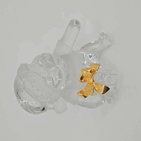 Disney Lenox Crystal & Gold Figure Pooh from Winnie the Pooh Rare Xmas special - Picture 5 of 13